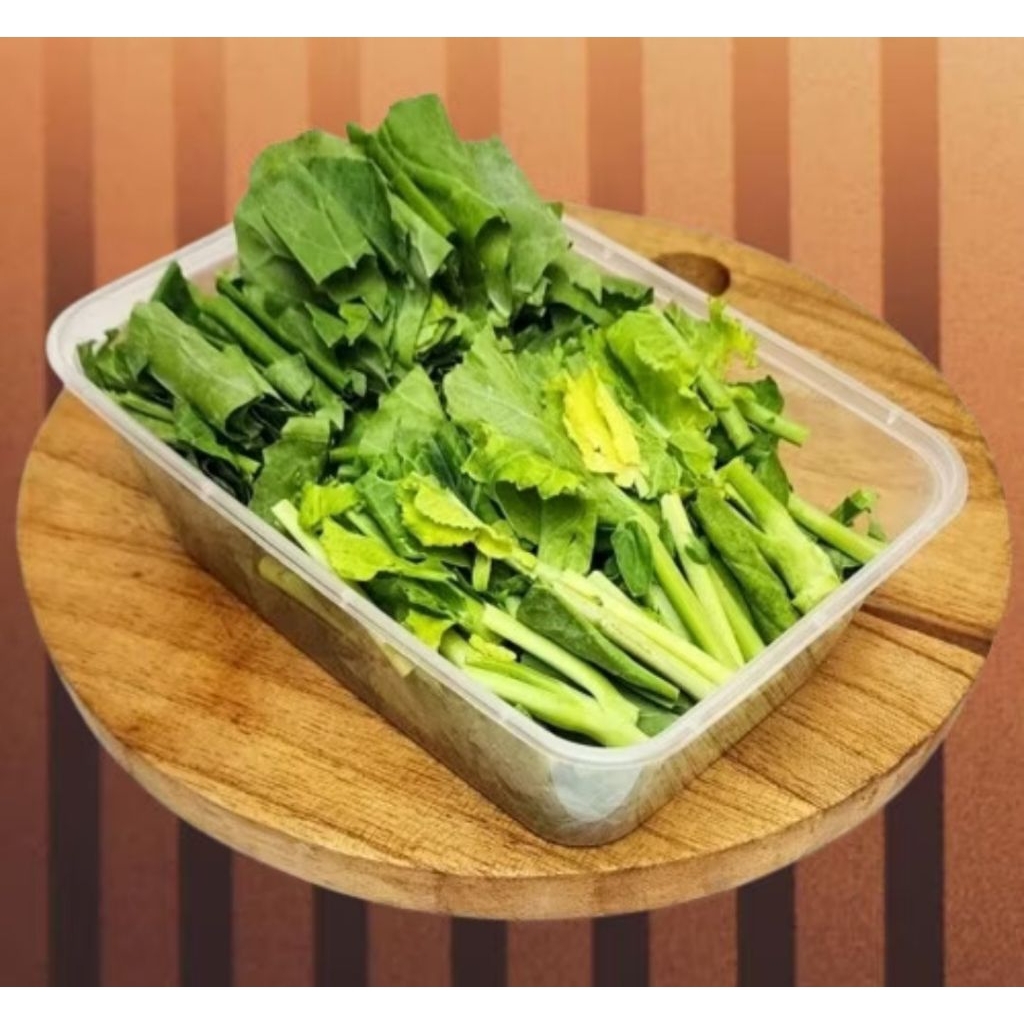 

Sayur baby kailan potong..