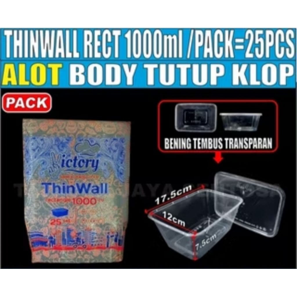 ThinWall Rectangle Victory 1000ml