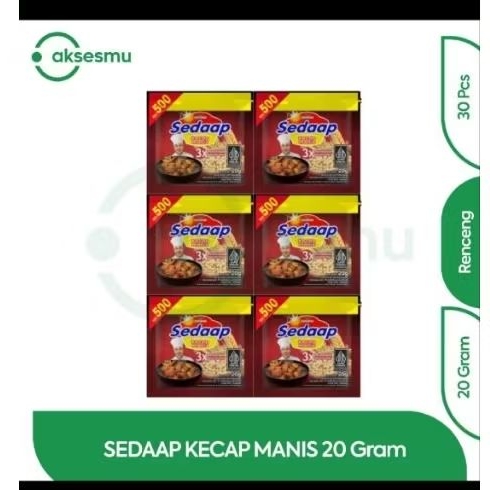 

kecap sedap manis 20gr - renceng isi 24 sachet