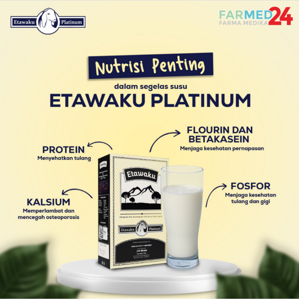 

Etawaku Platinum 100% Original-Susu Kambing Etawa Untuk Paru Paru dan Sesak Nafas