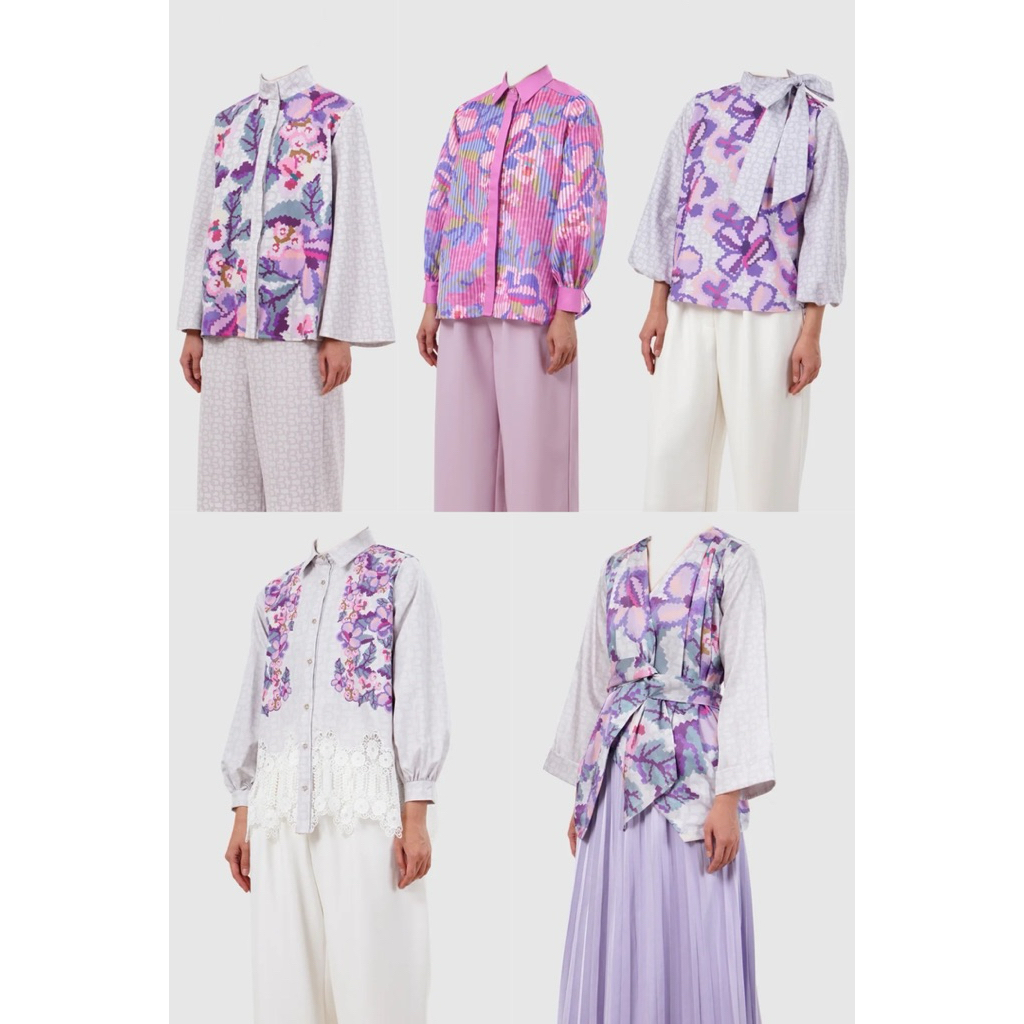 [baca deskripsi‼️] BENANG JARUM ECLORA SHIRT ECLORA BASIC SHIRT ECLORA TIE BLOUSE ECLORA LACE SHIRT 