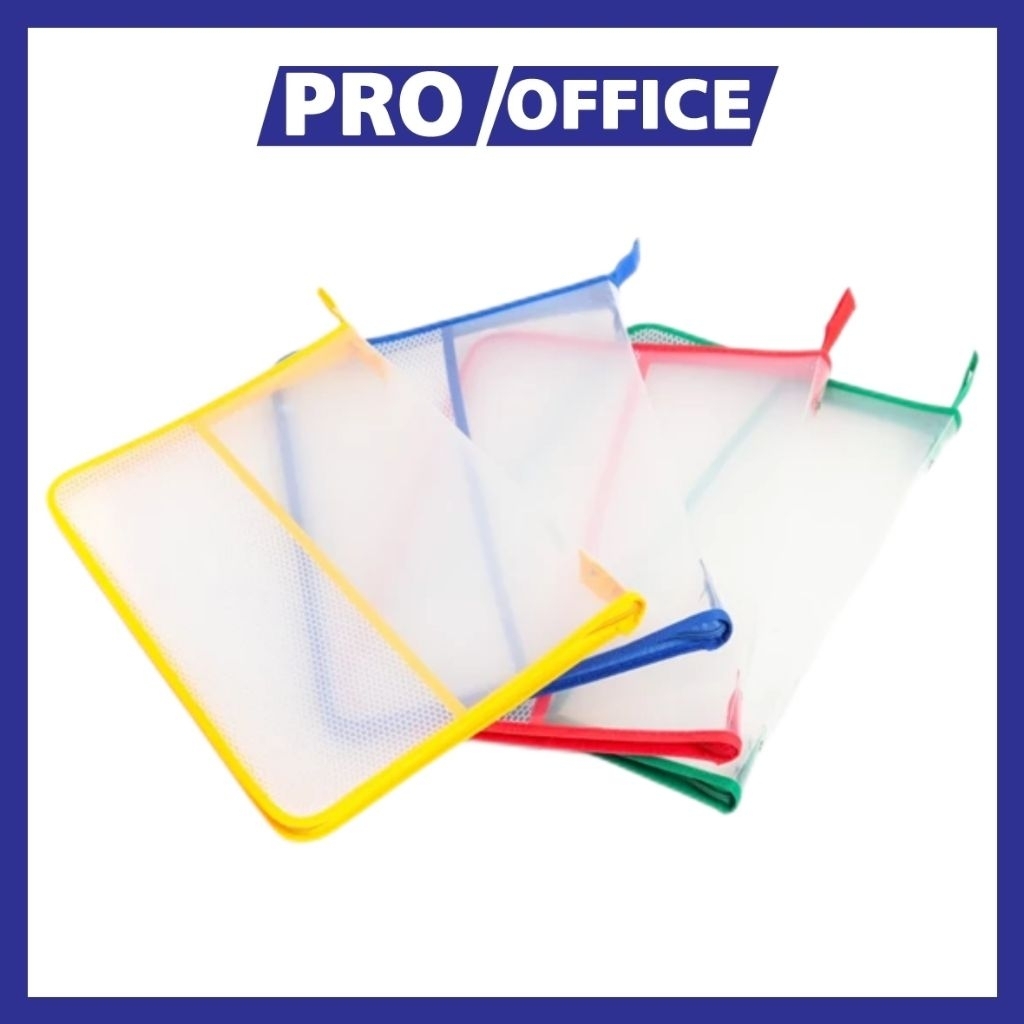 

ProOffice- Zipper File Map Jaring Resleting Polos – File Folder Dokumen Folio / F4