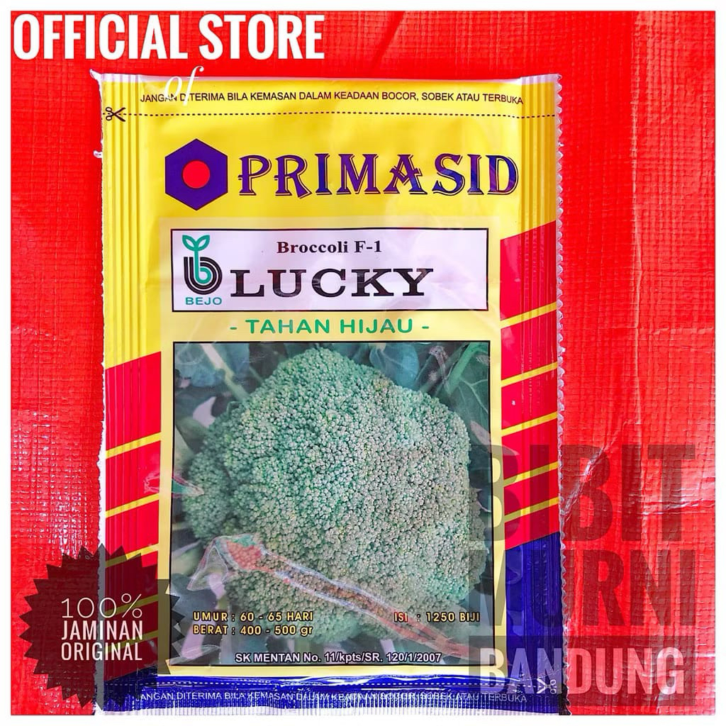 

BENIH BIBIT BROKOLI BEJO/LUCKY F1 1250 BUTIR - ORIGINAL PACK