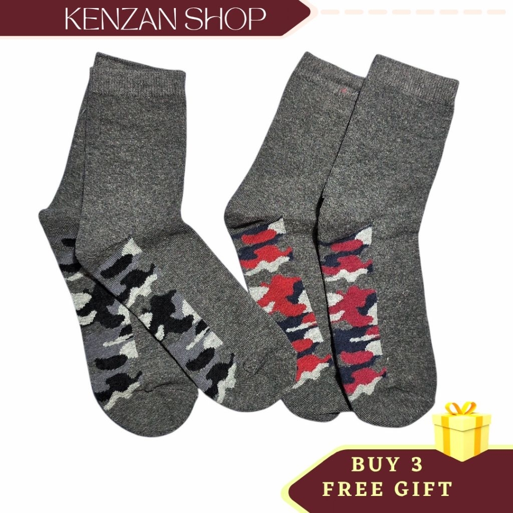 Kaos Kaki Loreng Army Pria Wanita