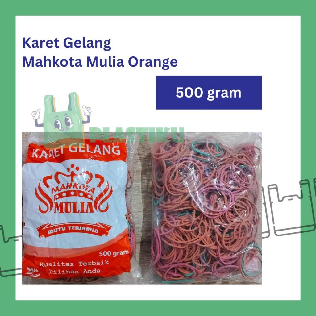 

Karet Gelang 500.gr/Karet Gelang FE - Mahkota Mulia Orange - 500 gr
