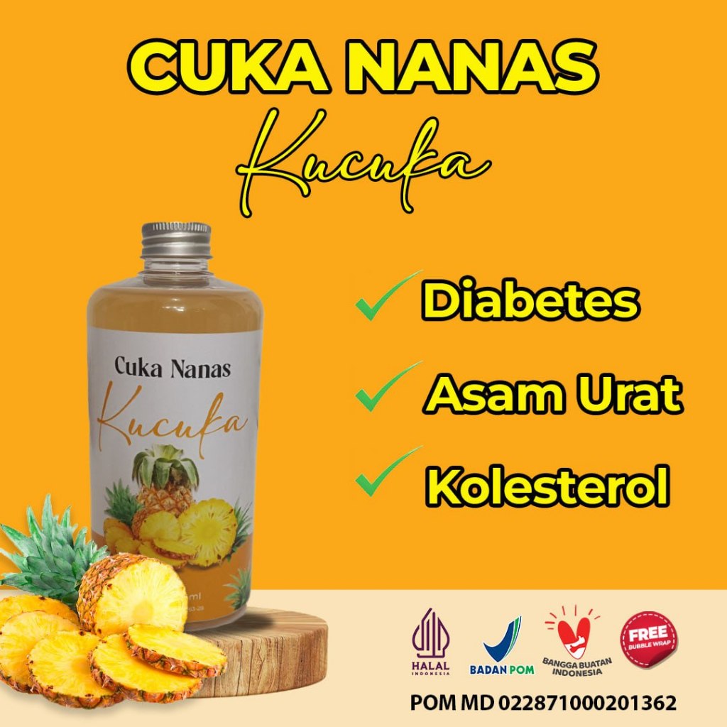 

Cuka Nanas Kucuka Pineapple Vinegar 100% Murni Organik Fresh With Mother 500 ml BPOM Termurah