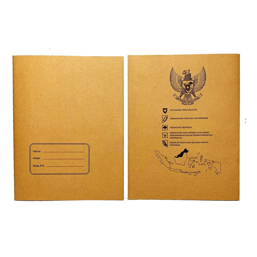 

SAMPUL BUKU COKLAT 10 LEMBAR POLOS/CETAK NAME (REPACKING KEMASAN)