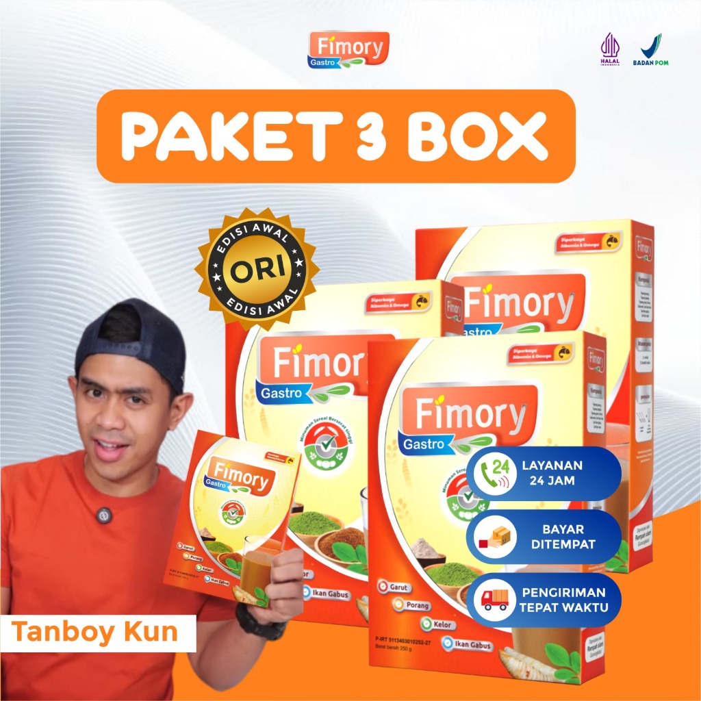 

Paket 3 Pcs Fimory Gastro 5X Ampuh Atasi Asam Lambung Gerd Dan Maag Terbuat Dari Umbi Garut - Produk Ori Edisi Awal
