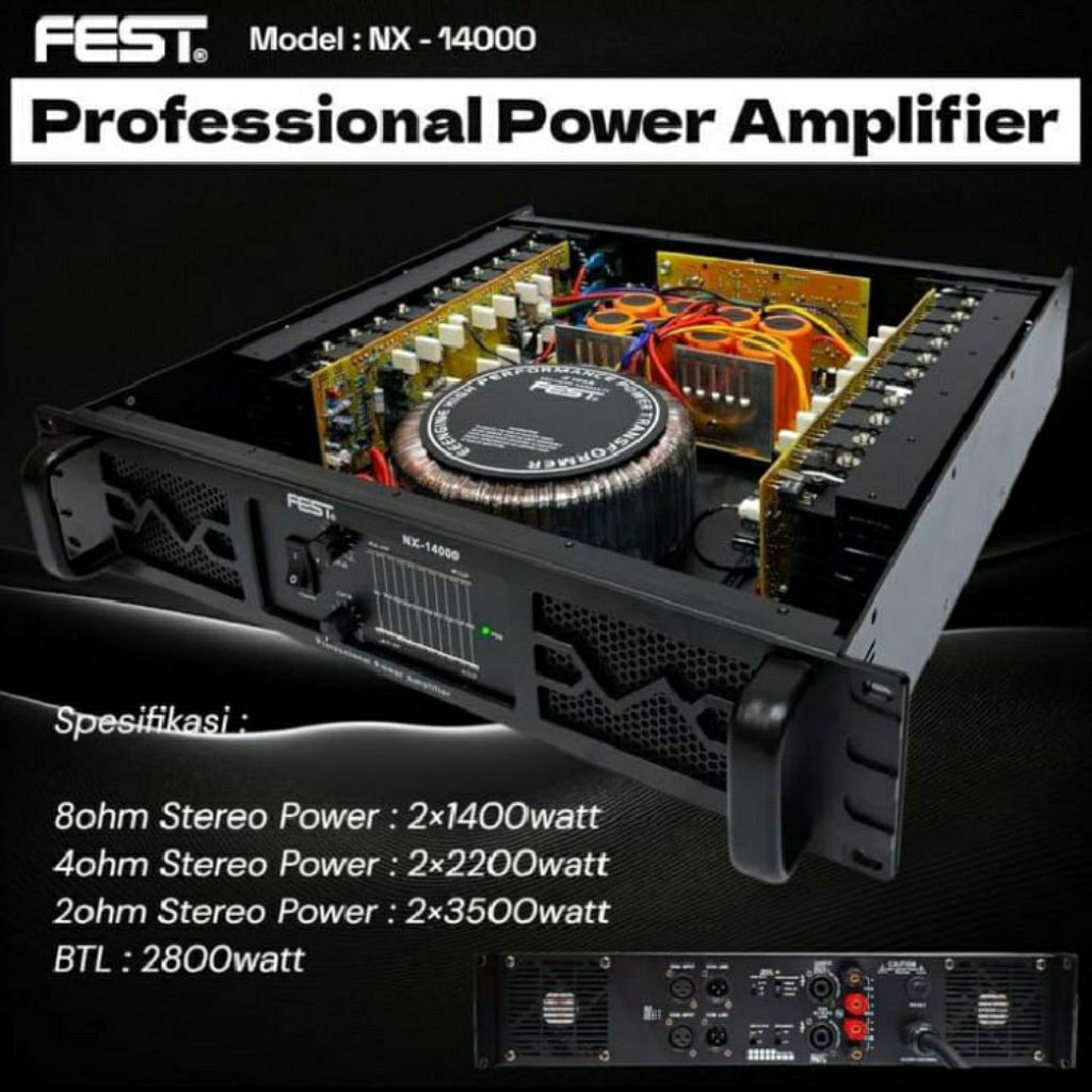Power amplifier NX 14000 Original class H NX-14000