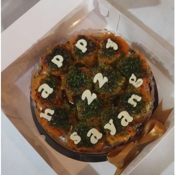 

Dimsum Cake 12 mentai dengan tulisan