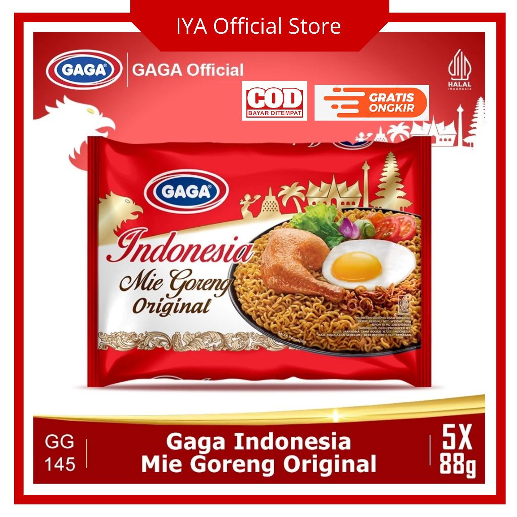 

GAGA Indonesia Mie Goreng Original 5 Pcs (GG145)