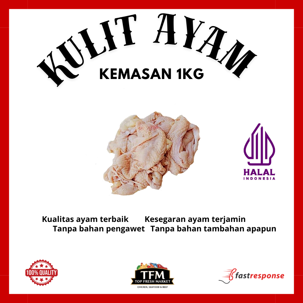 

[TFM] Kulit Ayam Fresh / Chicken Skin Kemasan Termurah