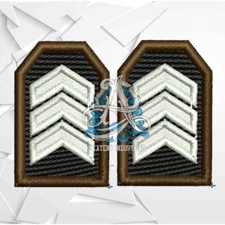 bed bordir timbul PANGKAT POLRI