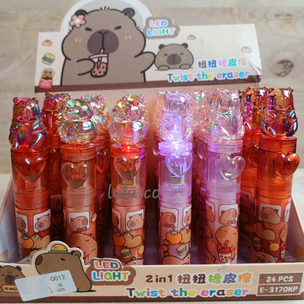 

Penghapus model lipstick led lampu CAPYBARA 0012