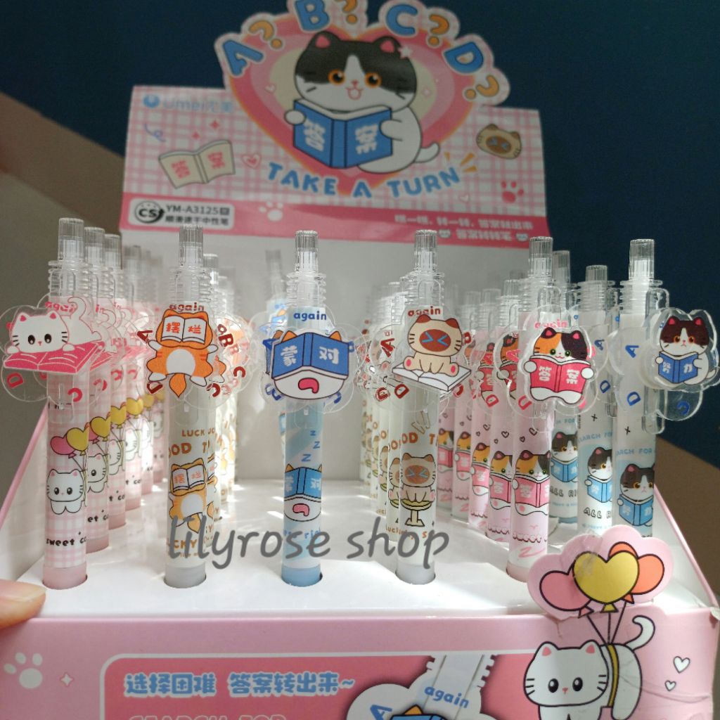 

Pulpen acrylic kucing putar W60