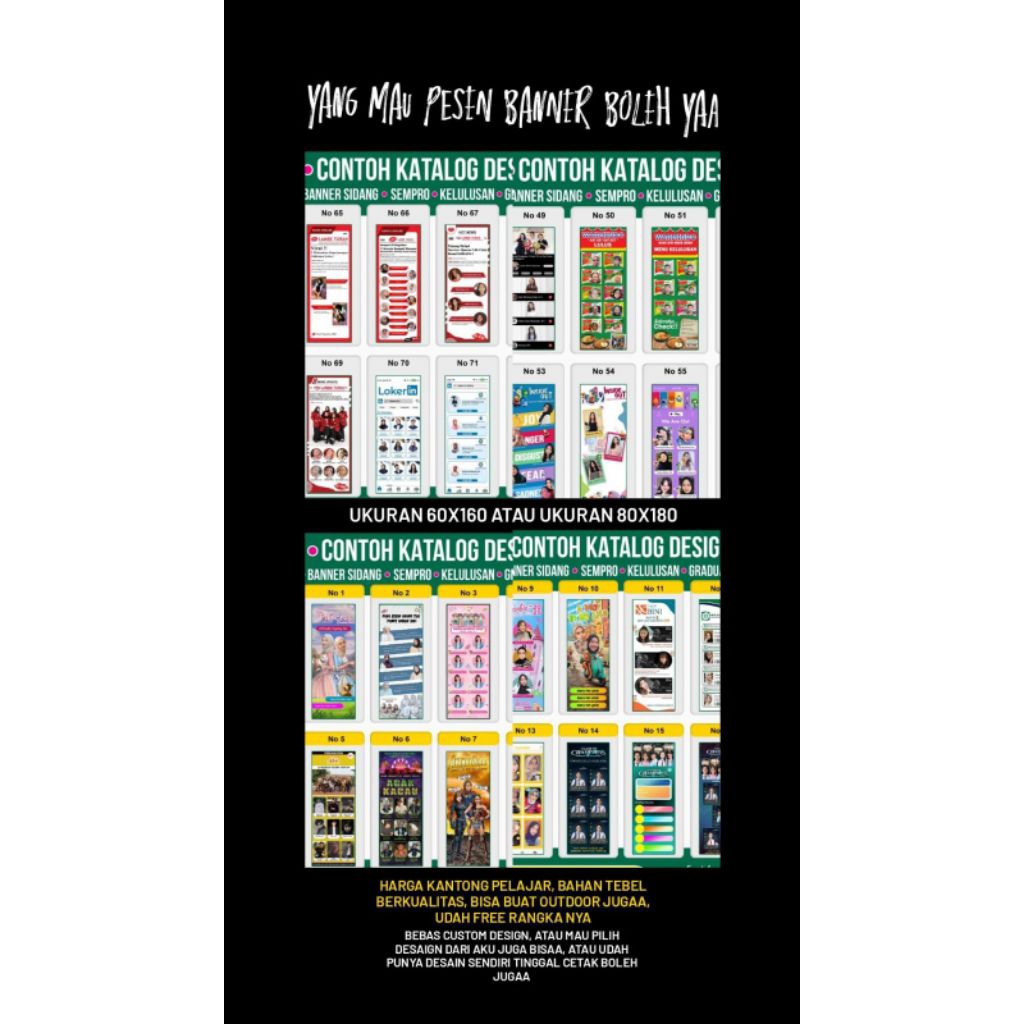 BANNER SIDANG SKRIPSI HD termurah