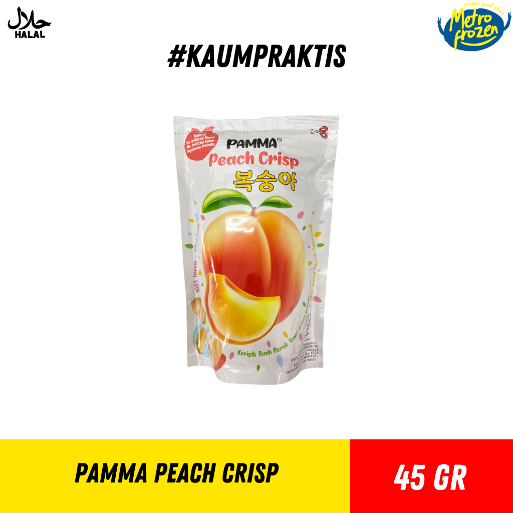 

PAMMA Peach Crips & Dragon Fruit 45gr //keripik buah peach //keripuk buah naga
