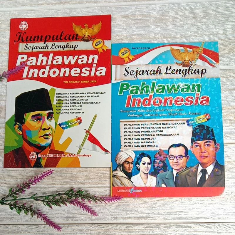 Buku sejarah lengkap pahlawan indonesia bergambar & berwarna COD