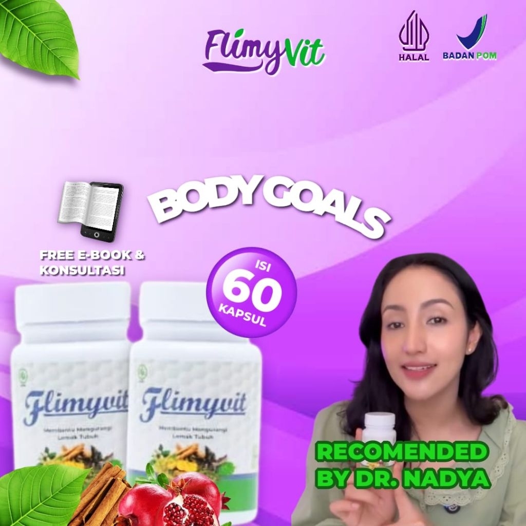 Flimyvit Obat Pelangsing / Diet body goals isi 60 kapsul