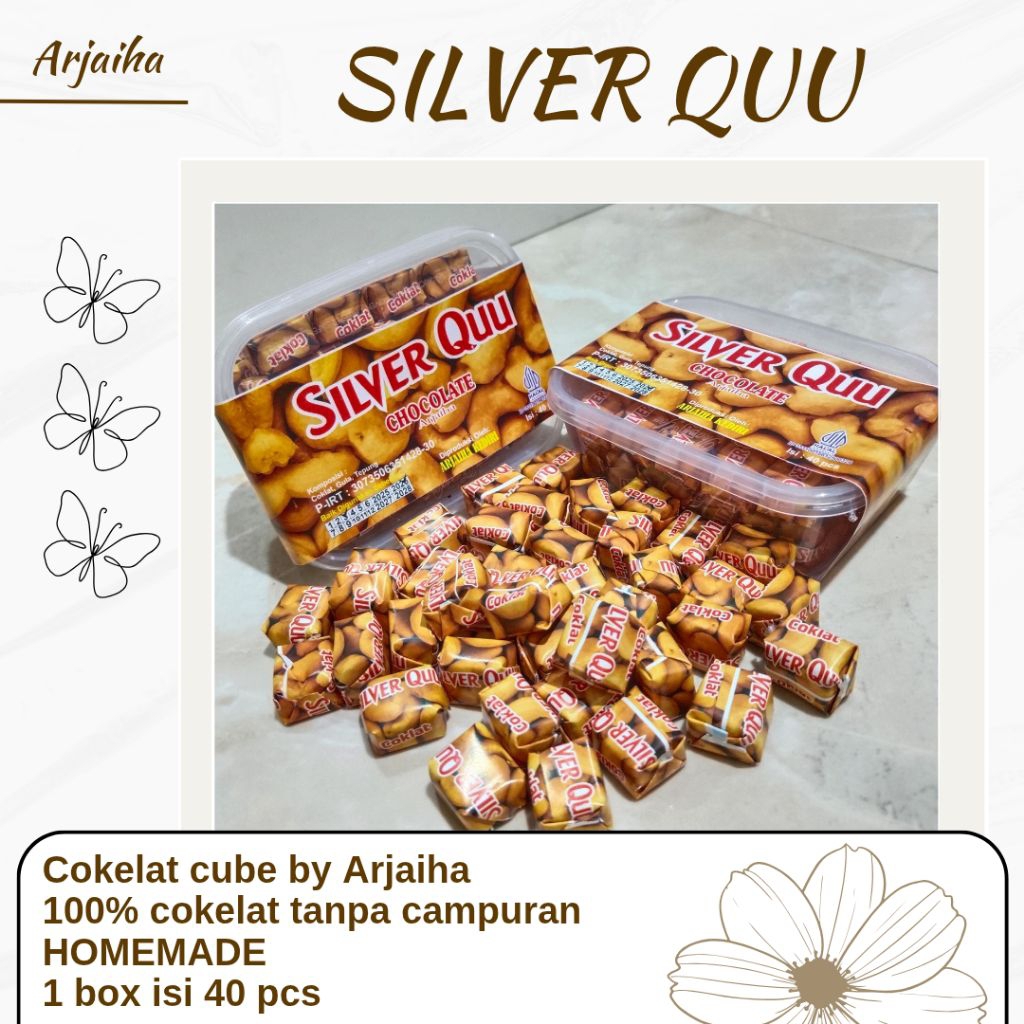 

Cokelat Cube SILVER QUU Isi 40 Pcs / Cokelat Kubus / Cokelat 1 Box