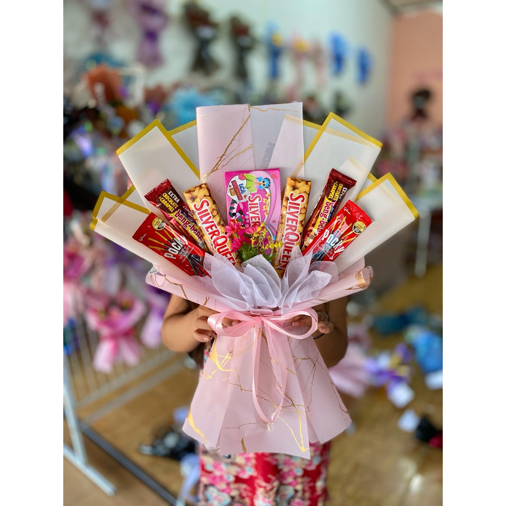 bucket silverqueen palembang | silverqueen bouquet palembang | bucket coklat palembang