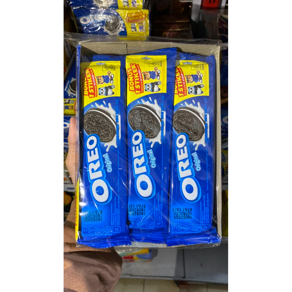 

OREO BOX ORIGINAL Bonus 1 Stiker-1 box isi 12 bungkus
