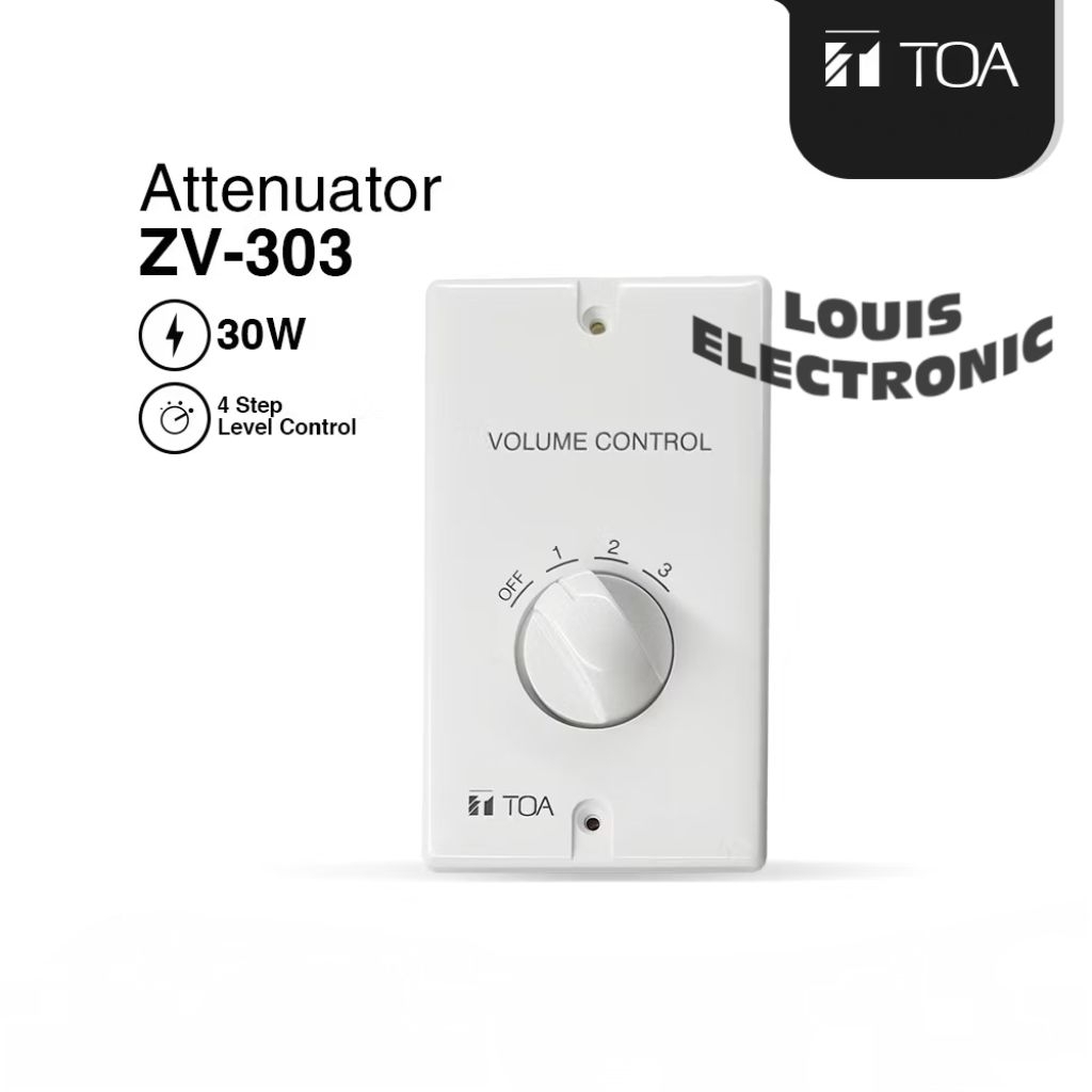 TOA Volume Control ZV-303 ATTENUATOR 30W