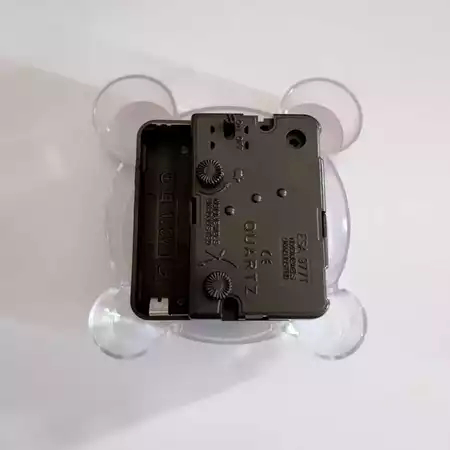 Jam Alarm Meja Jam Beker Weker Transparan Motif Micky Kayu Kaiwa (Kecil)