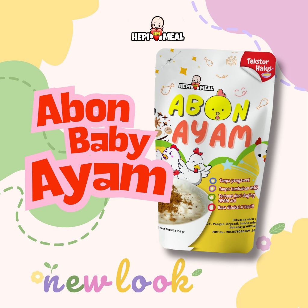 

Abon Bayi Lembut Ayam HEPI MEAL | Abon MPASI Tanpa Pengawet Non MSG