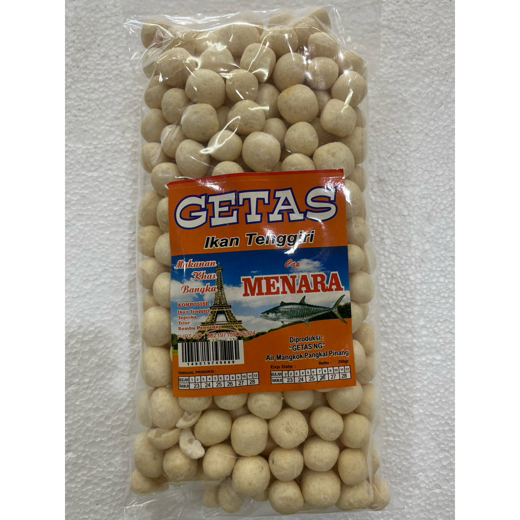 

Getas kerupuk ikan Tenggiri Cap Menara / Kerupuk Khas Bangka
