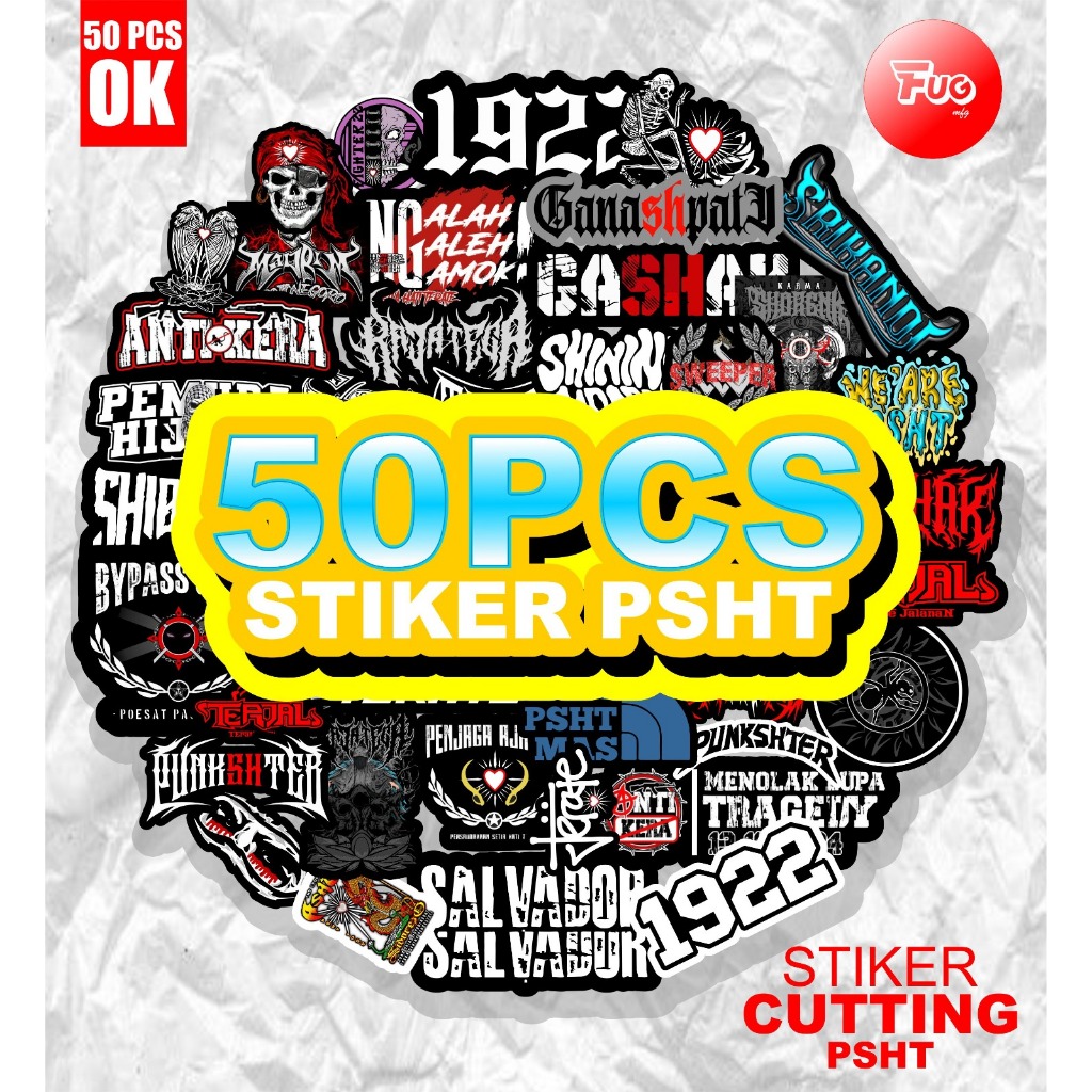 

50pcs stiker perguruanPSHT part 9 keren sudah cutting anti air