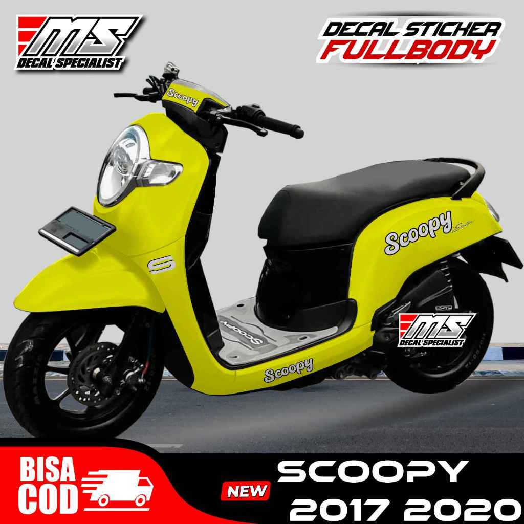 Decal stiker Honda Scoopy 2017 - 2020 full body polosan - stiker full body