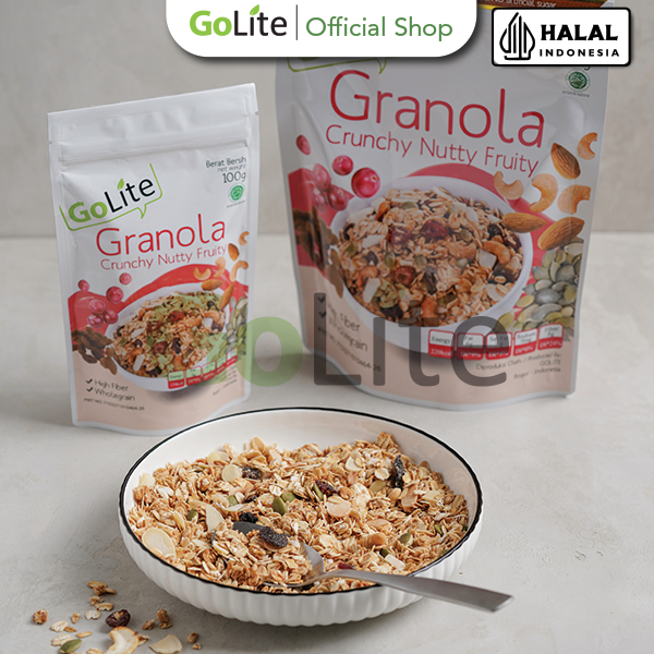 

Granola Premium Crunchy Nutty Fruity Toasted Muesli 300g GoLite