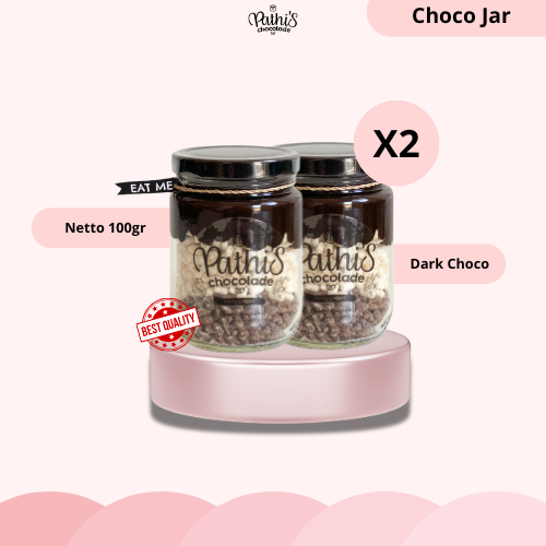 

(2pcs) DARK CHOCO - Pathis Chocolade Chocolate In Jar / Choco Jar Crunchy