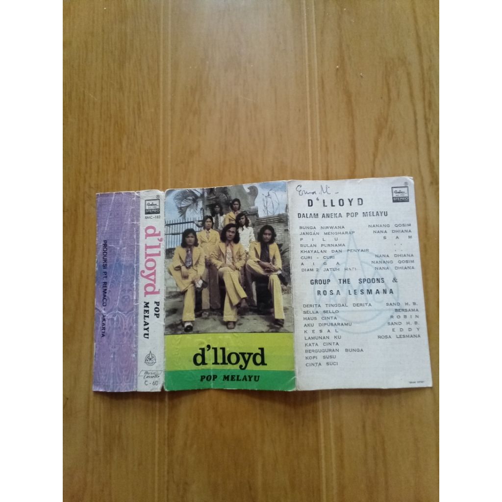 hanya cover kaset dlloyd - pop melayu | tanpa kaset
