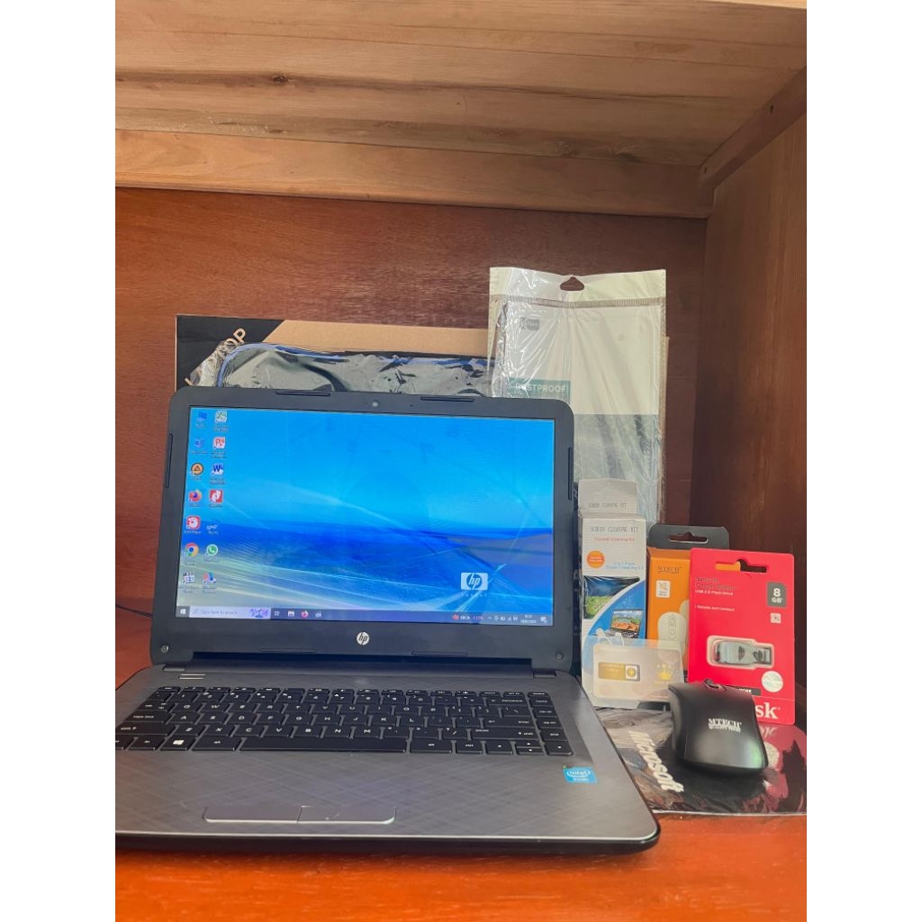 Laptop Hp Notebook,Intel Inside/Ram 4+SSD.cocok banget untuk Pekerja/Mahasiswa/Desain tipis