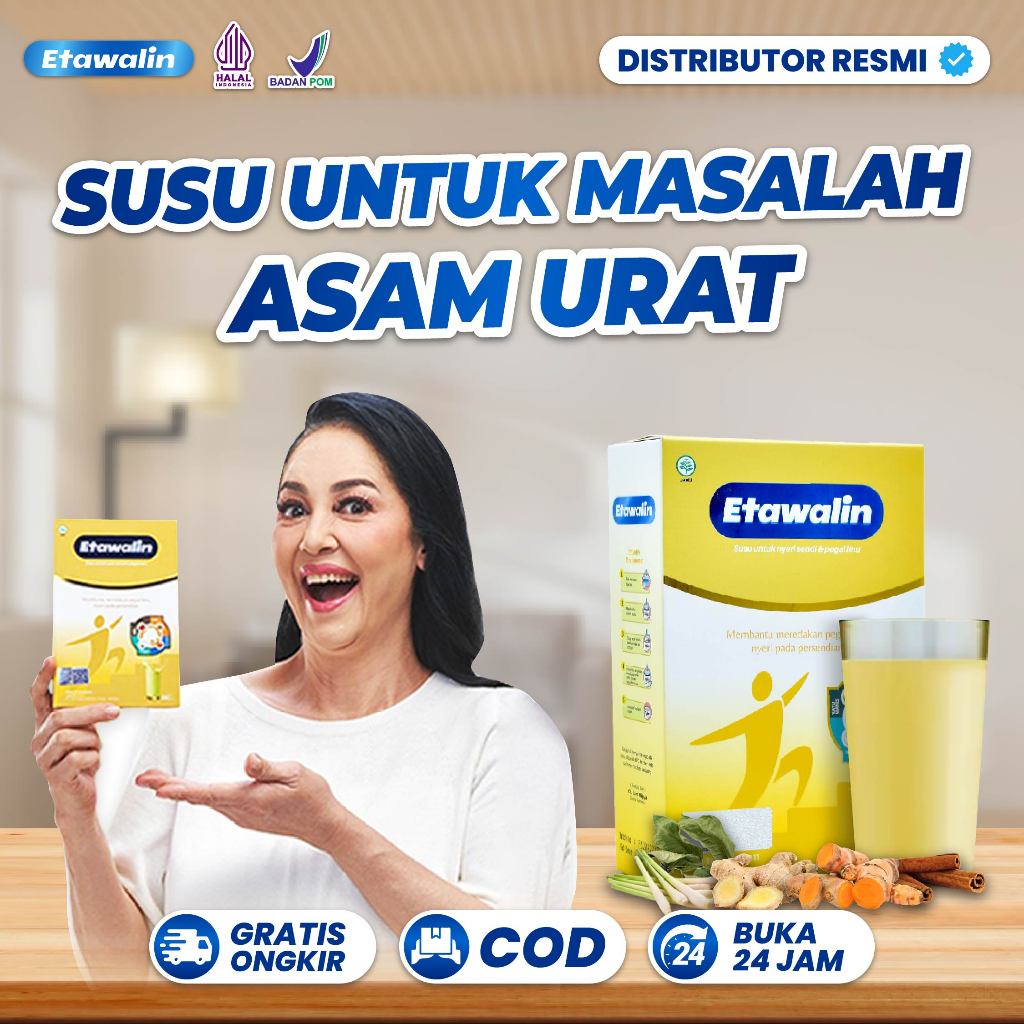 

Etawalin Original - Atasi Asam Urat dan Nyeri Sendi Tanpa Efek Samping Kepadatan Tulang 200 gram