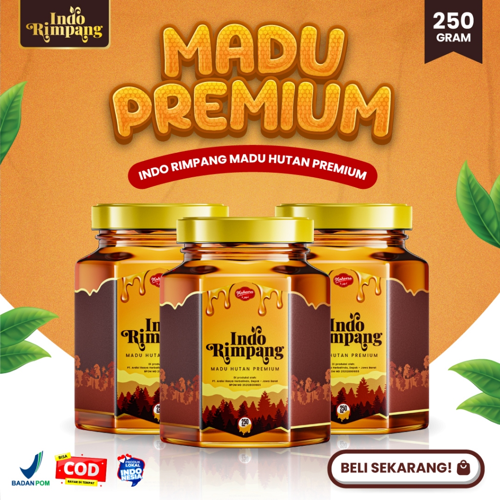 Madu Hutan Premium Indo Rimpang - Madu Hutan Liar dengan Rasa Otentik & Khasiat Tinggi