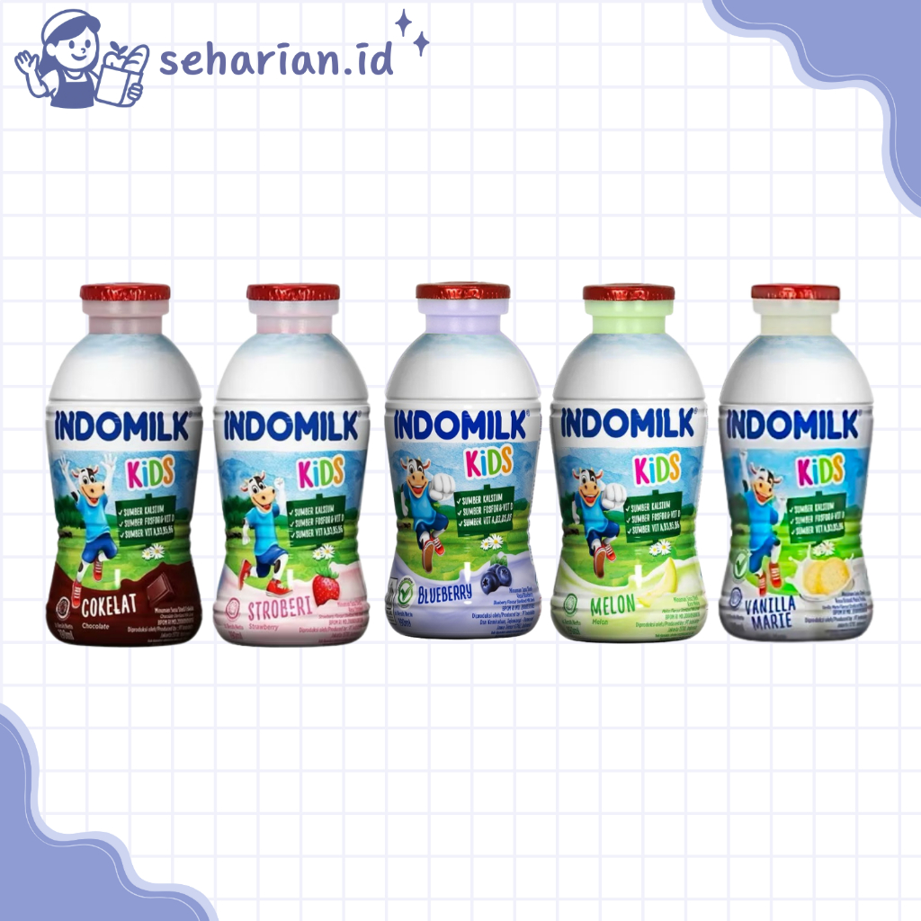 

INDOMILK SUSU CAIR BOTOL 190 ML ALL VARIAN