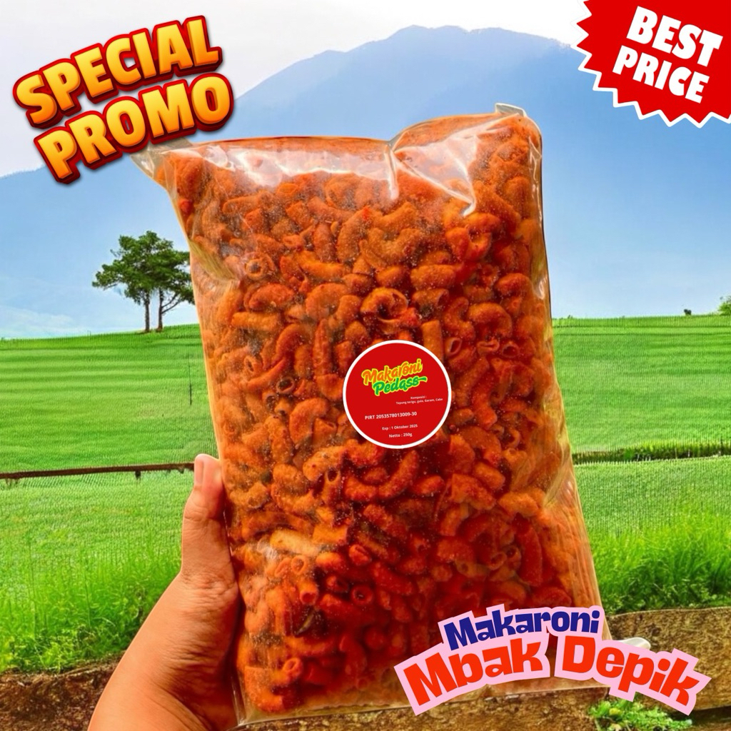 

Cuma Buat Pecinta Pedas! Makaroni Extrapedas 250g Surabaya