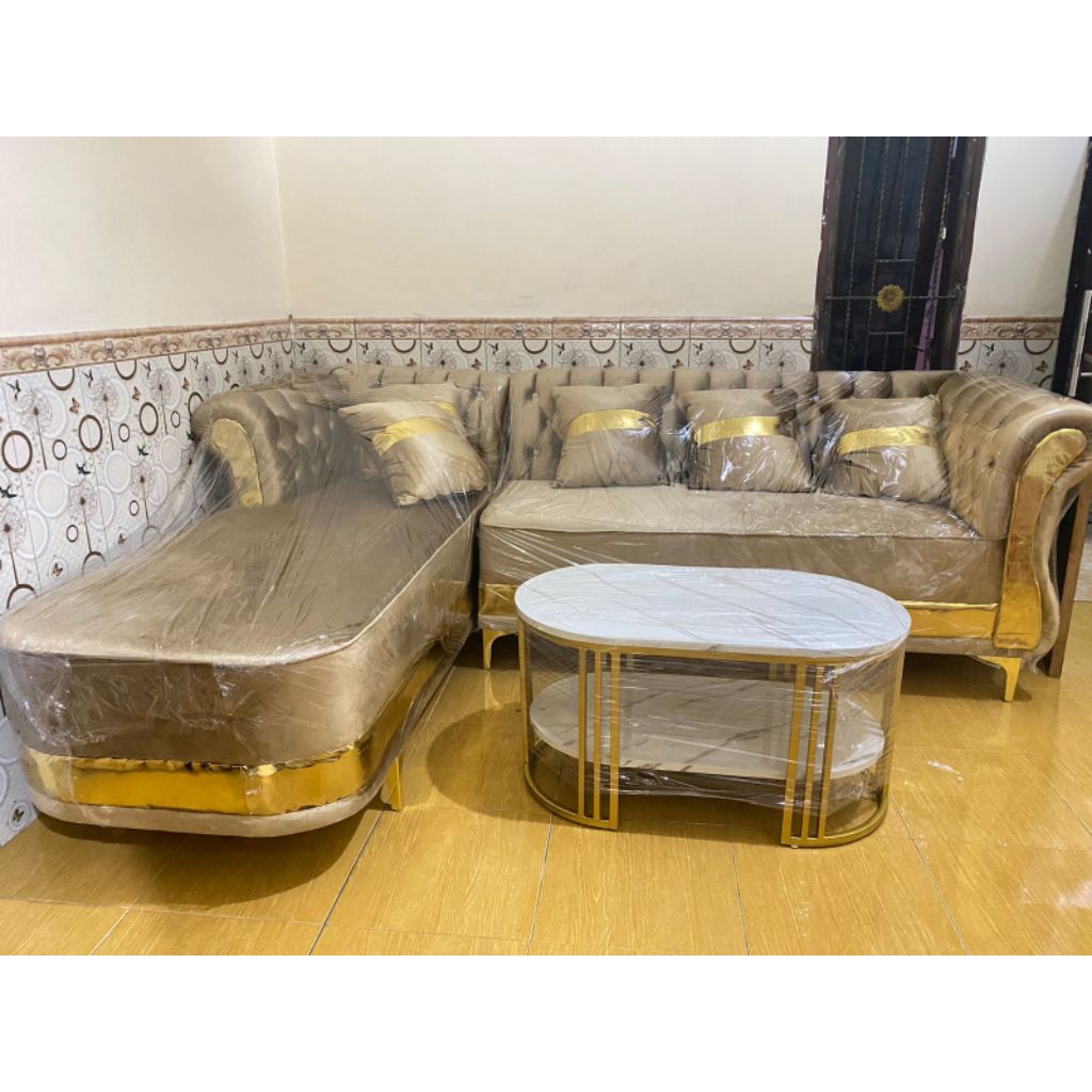 sofa selonjor minimalis / sofa sudut