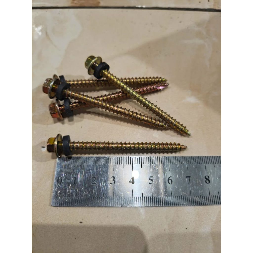 Baut Drilling Kayu 12×70 / Sekrup Roofing Kayu 12×70mm