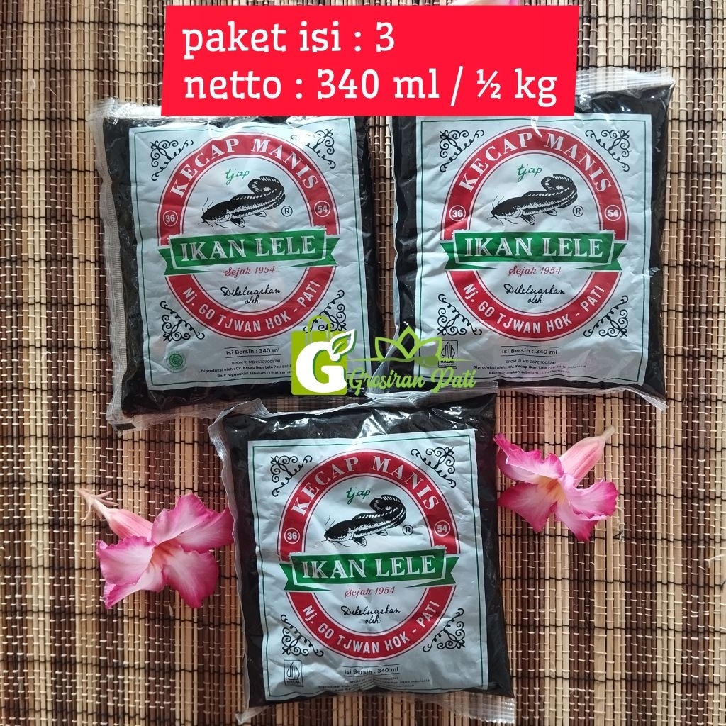 

KECAP LELE 340 ML / ½ KG PAKET ISI : 3