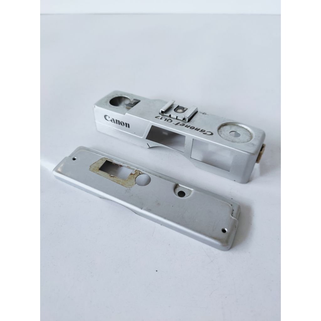Kamera analog vintage Canon Canonet QL17 cover body kamera atas bawah original Japan part aksesoris 