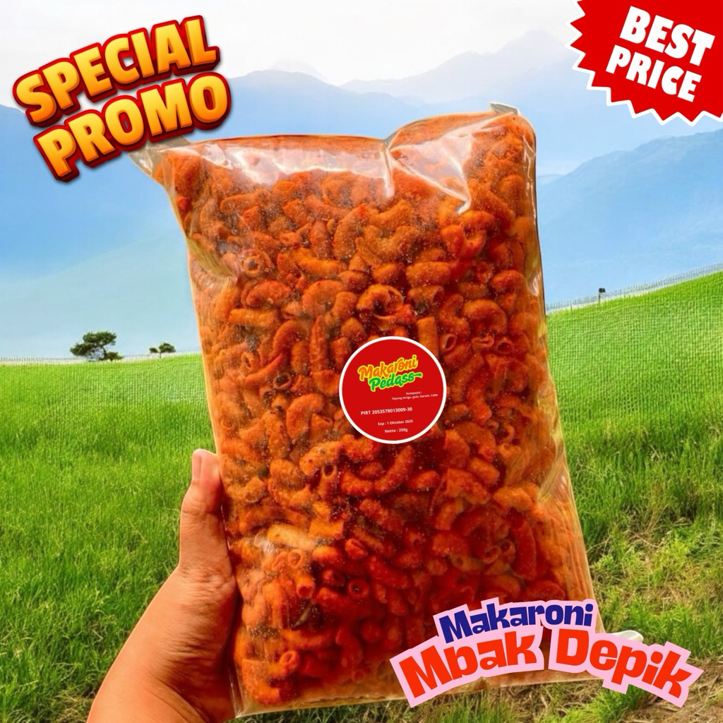 

Tantang Lidahmu! Makaroni Super Pedas 250 Gram