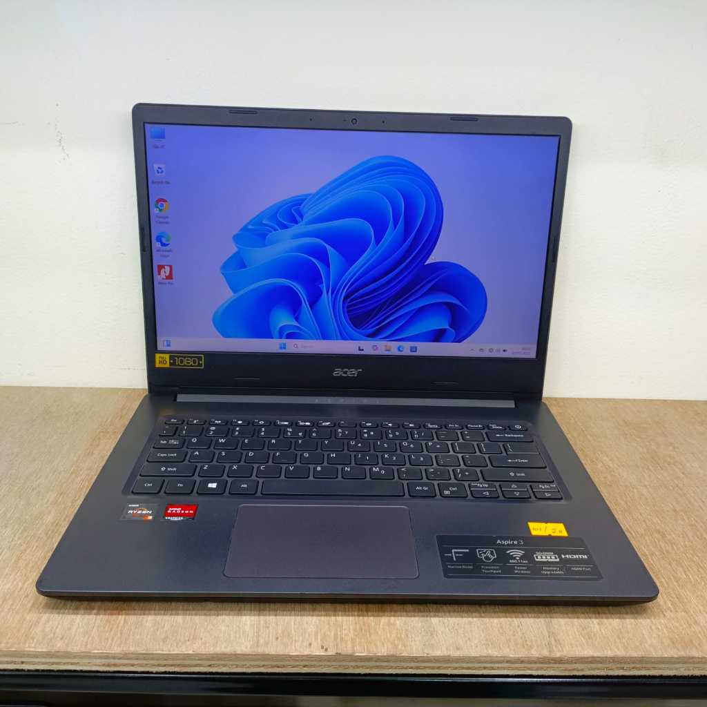 Laptop Leptop ac Aspire 3 A314 Series AMD Ryzen 3 Ram 8gb DDR4 SSD 256gb Layar 14 inch FHD