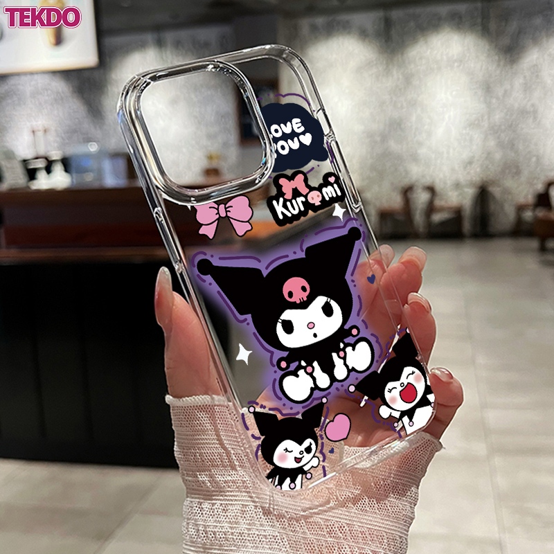 Casing iPhone 16E / 15 / 14 PLUS /13 PRO MAX /12 PRO /11 / 7/8Plus /XR / XS- Akrilik Transparan + Bi