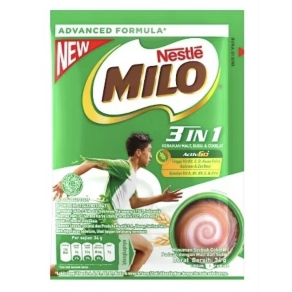 

MILO 3in1 34gr sachet (HARGA PER SACHET)