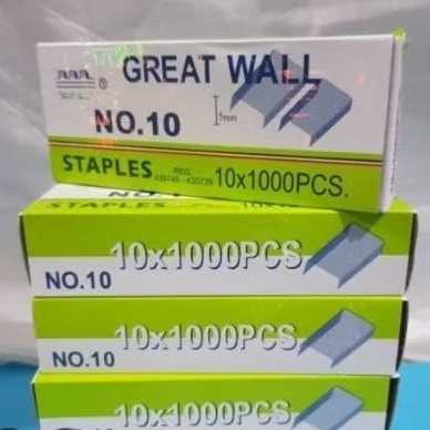 

ISI STAPLES GREDWAL KECIL NO. 10 PERPACK (10 KOTAK) HARGA GROSIR