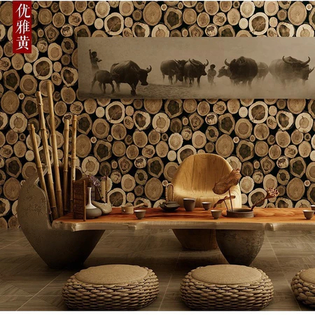 Wallpaper Dinding Kayu Tumpuk Wallpaper Stiker Terbaru Tebal